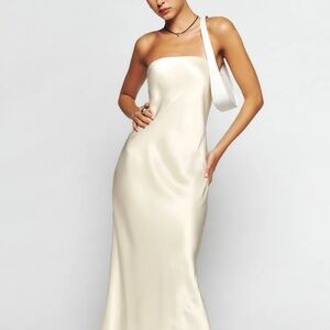 NWOT Reformation Petite Joana Silk Dress -Small